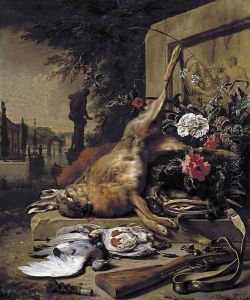 Still-Life of Game 1703 by Jan Weenix