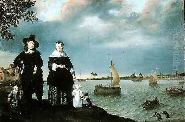 A Shipowner and his Family, 1650 - view 1