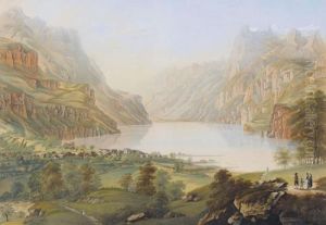 Brunnen Sammt Dem Ruetli Und Tellenplatten Am Vierwaldstaed 
Ter See
