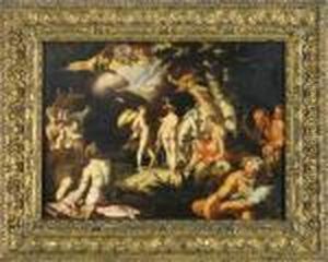 Il Giudizio Di Paride by Abraham Bloemaert