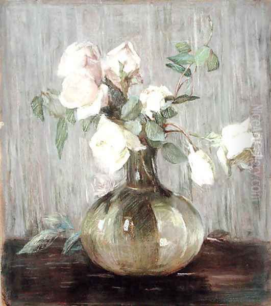 A Vase of Roses, c.1880s - view 1