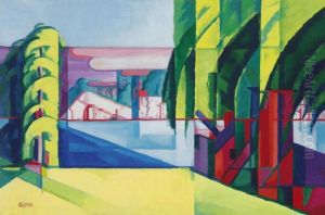 Perth Amboy West (tottenville) by Oscar Bluemner