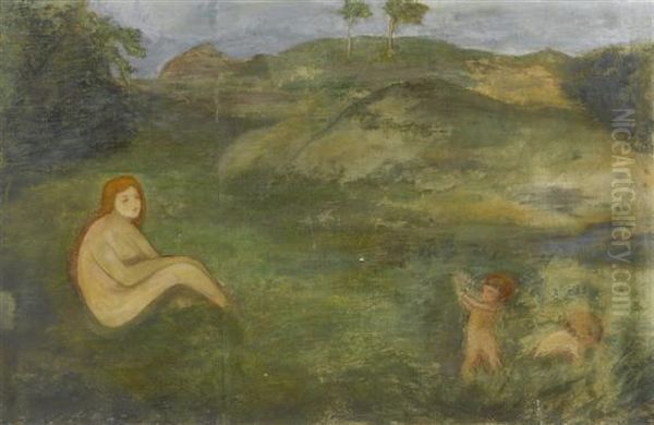 Nymph In A Meadow As Representative Of Time (fragment) - view 1