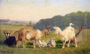 Goats In A Landscape Goats In A Landscape