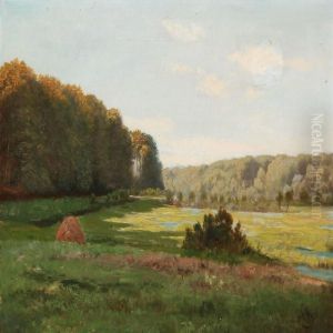 A Summer Landscape In North Sealand by Johannes Boesen