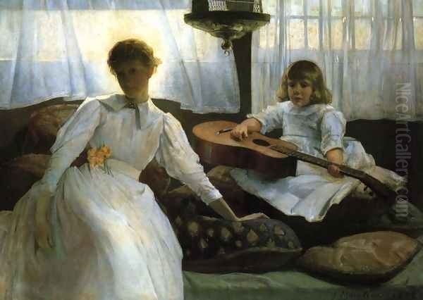 Idle Hours by Julian Alden Weir