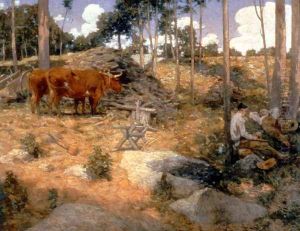 Noonday Rest In New England by Julian Alden Weir