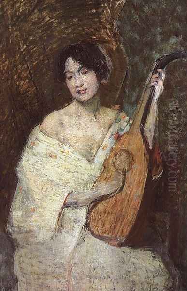 Lady with a Mandolin - view 1