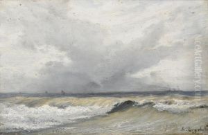 Coastal Scene by Aleksei Petrovich Bogolyubov