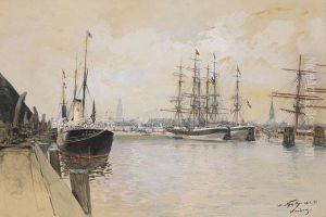Hamburger Hafen by Hans Bohrdt