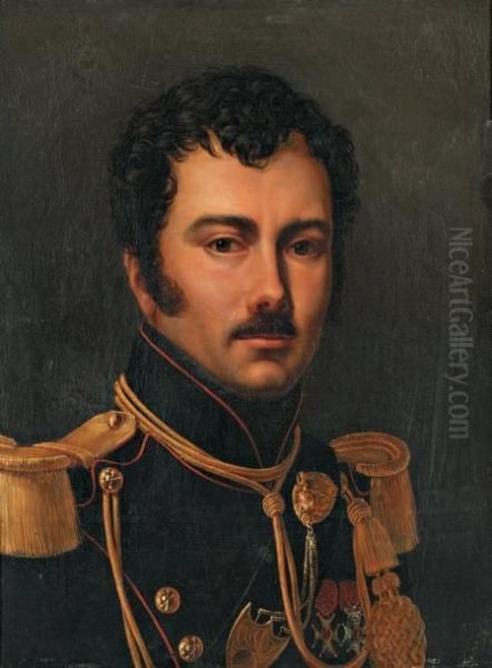 Portrait D'un Officier
D'artillerie Portant L'ordre De Saint Louis Et La Legion D'honneur - view 1