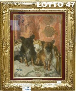 Salotto Con Cagnolini by Giovanni Boldini