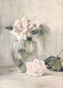 Study of Roses by Julian Alden Weir