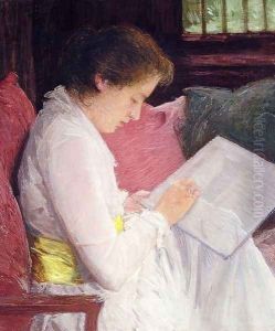 The Lace Maker, 1915 by Julian Alden Weir
