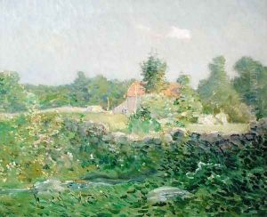 Landscape and Farm, c.1895 by Julian Alden Weir