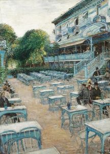 The "pavillon Bleu" At St.-cloud by Walter Bondy