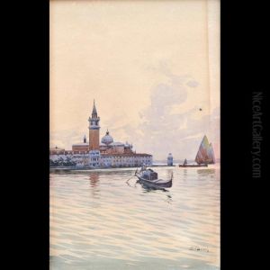 La Laguna Di Venezia Verso San Giorgio by Emilio Boni