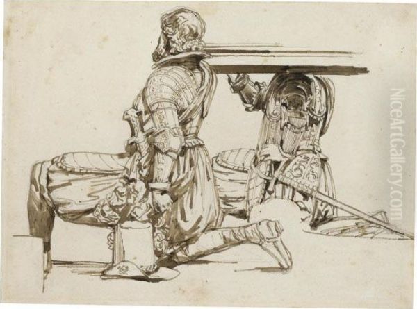 Study After The Monument To Sir Francis Vere (d. 1609), Westminster Abbey - view 1