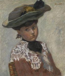Portrait De Jeune Femme Or Le Chapeau by Pierre Bonnard