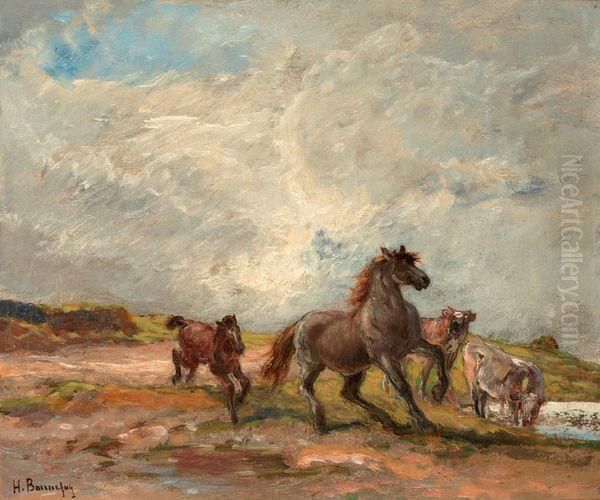 Chevaux Au Pre - view 1