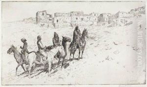 Navajo Visitors At Oraibi. Navajo Visitors At Oraibi.
