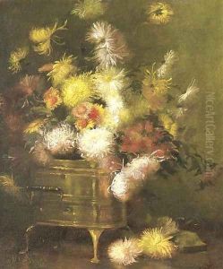 Still Life with Brass Pot by Julian Alden Weir
