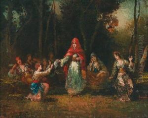 Tanzerinnen Im Wald