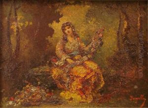 Musicienne Dans Un Parc