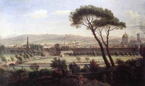 View of Florence from the Via Bolognese c. 1695 by Caspar Andriaans Van Wittel