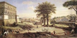 Villa Aldobrandini at Frascati 1720-25 by Caspar Andriaans Van Wittel