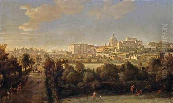 Rome- View of St Peter's and the Vatican Seen from Prati Di Castello - view 1