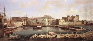 View of Naples 1700-10 by Caspar Andriaans Van Wittel