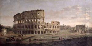 The Colosseum by Caspar Andriaans Van Wittel