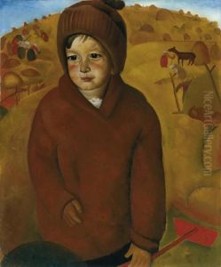 Boy At Harvest Time
