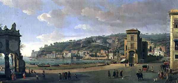 The Riviera of Chiaia at Naples - view 1