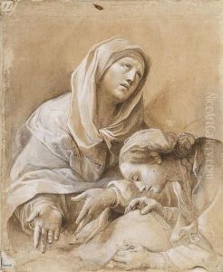 Saint Anne Teaches The Virgin Mary To Read by Giuseppe Bottani