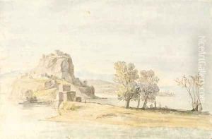 A fortified village on an isthmus A fortified village on an isthmus