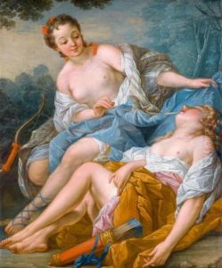 Le Repos Des Nymphes by Francois Boucher