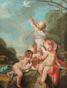 Les Amours Oiseleurs by Francois Boucher