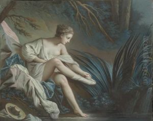 Nymph Bathing by Francois Boucher