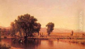 Crossing the Ford by Thomas Worthington Whittredge