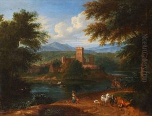 A River Landscape by Peeter Bout