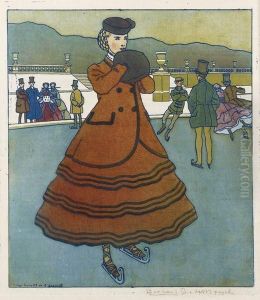 La Patineuse by Bernard Boutet De Monvel