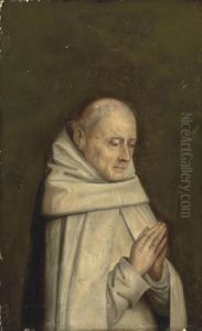 A Carthusian Monk In Prayer by Dieric the Elder Bouts
