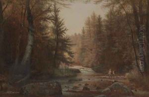 Wooded Landscape by Thomas Worthington Whittredge