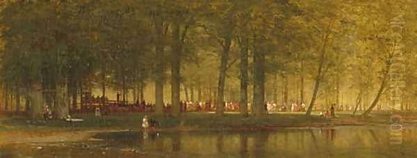 The Camp Meeting by Thomas Worthington Whittredge