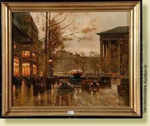 Place De La Madeleineanimee by Emile Boyer