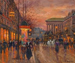 Near The Madeleine, Paris by Emile Boyer
