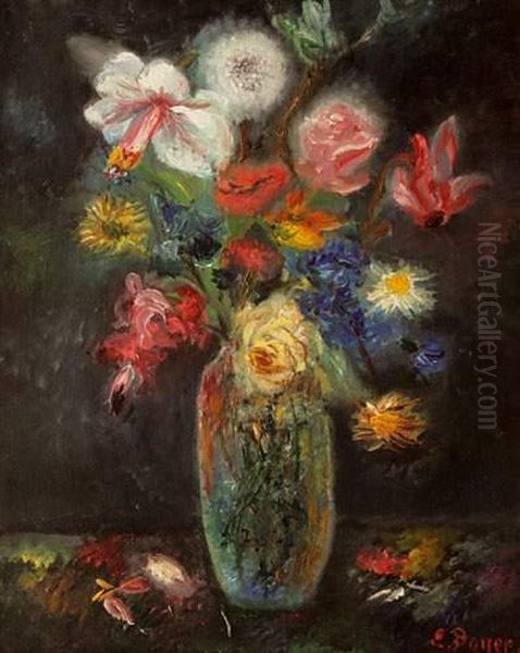Bouquet De Fleurs Dans Un Vase - view 1