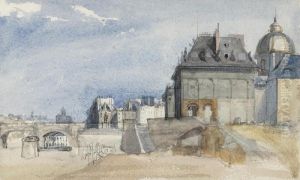 L'institut De France On The Seine, Notre Dame by Thomas Shotter Boys